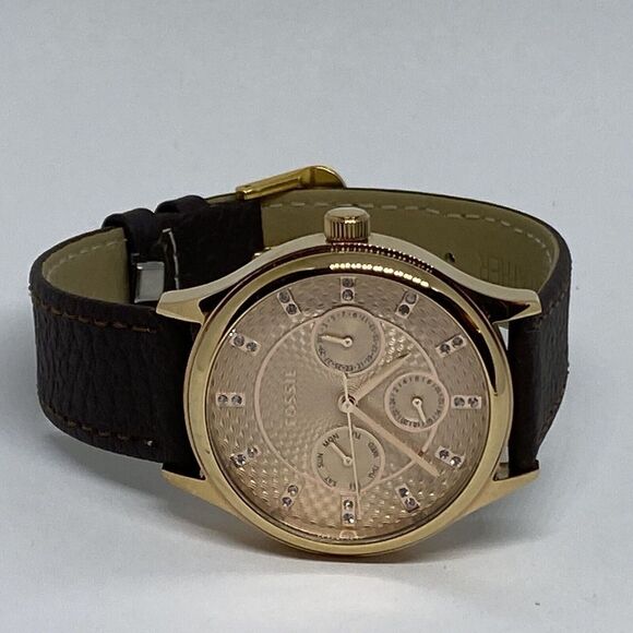 Fossil Modern Sophisticate BQ1561 Women's Brown Leather Analog Dial Watch EY522 - Picture 7 of 12